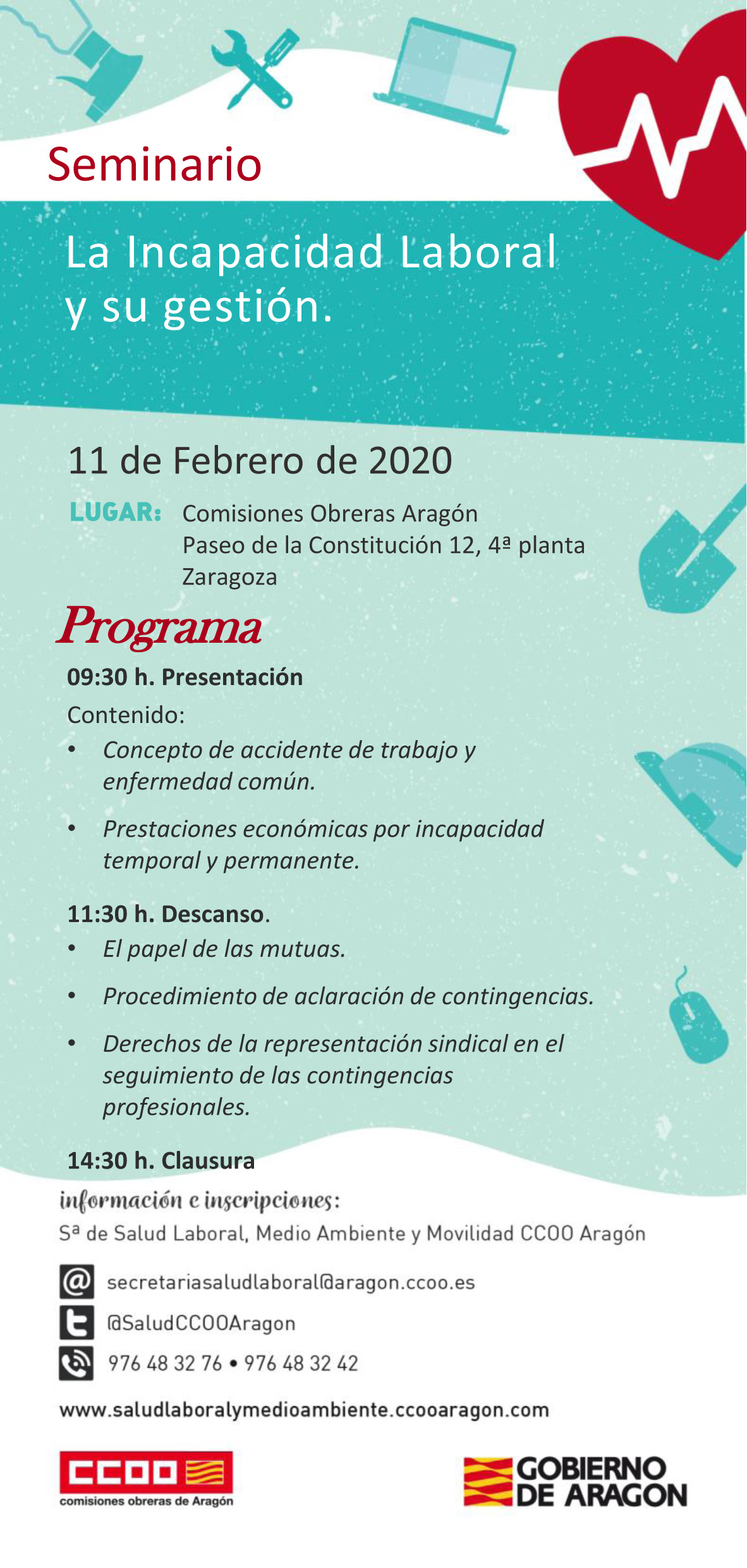 Seminario: La Incapacidad Laboral y su Gestión. 11 Febrero 2020